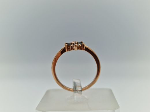 Zelta gredzens ar cirkoniju, 1.72 g, izm. 17