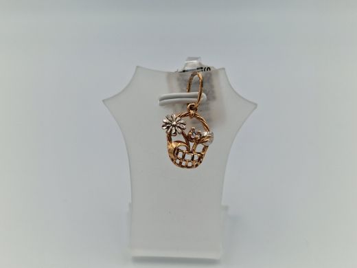 Zelta kulons ar cirkoniju, 1.33 g