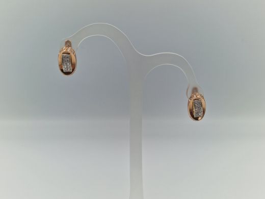 Zelta auskari ar cirkoniju, 6.01 g
