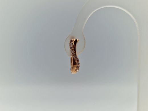 Zelta auskari ar cirkoniju, 1.93 g