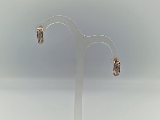 Zelta auskari ar cirkoniju, 2.97 g