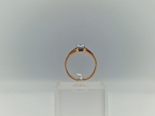 Zelta gredzens ar cirkoniju, 2.95 g, izm. 18