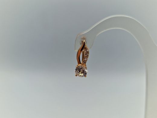Zelta auskari ar cirkoniju, 1.26 g