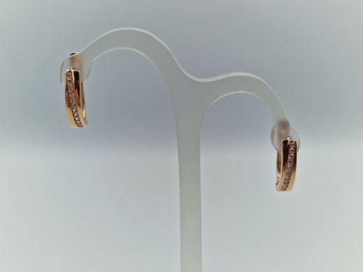 Zelta auskari ar cirkoniju, 1.77 g