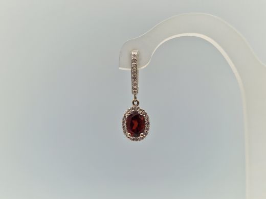 Zelta auskari ar cirkoniju, 4.21 g