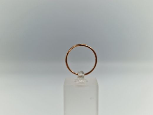 Золотое кольцо с цирконом, 1.4 г, разм. 16.8