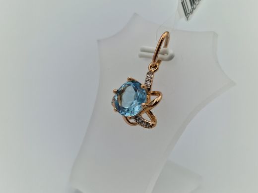 Zelta kulons ar cirkoniju, 1.73 g