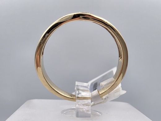 Gold ring with diamond, 3.64 g, size 17.5
