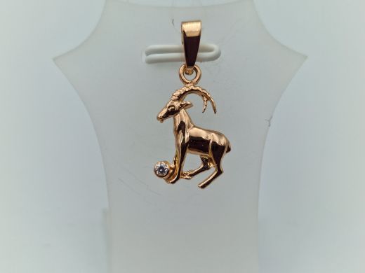 Золотой кулон с цирконом, 1.13 г