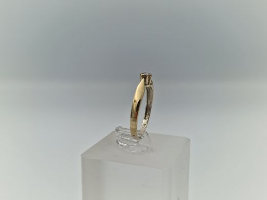 Zelta gredzens ar briljantu, 1.62 g, izm. 17