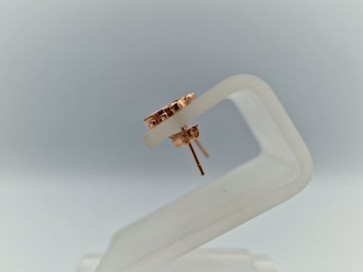 Zelta auskari ar cirkoniju, 0.75 g