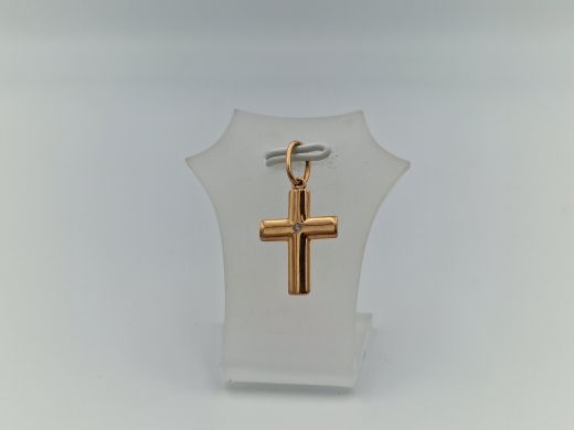 Золотой кулон с цирконом, 0.75 г