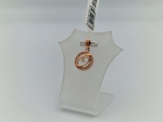 Zelta kulons ar cirkoniju, 0.87 g