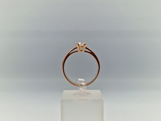 Zelta gredzens ar cirkoniju, 1.91 g, izm. 17