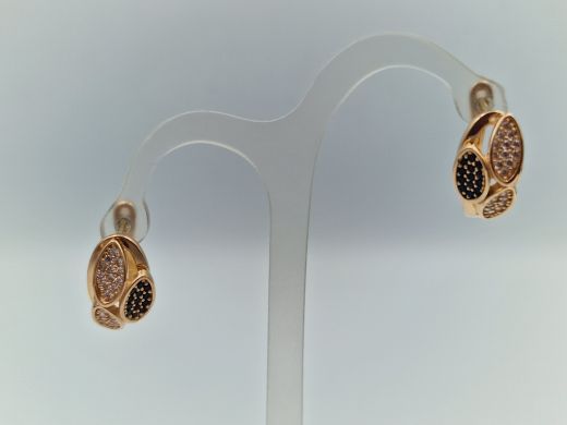 Zelta auskari ar cirkoniju, 4.15 g