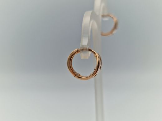 Zelta auskari ar cirkoniju, 2.4 g