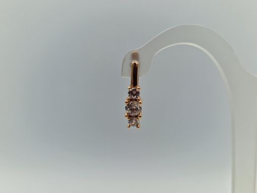 Zelta auskari ar cirkoniju, 2.01 g