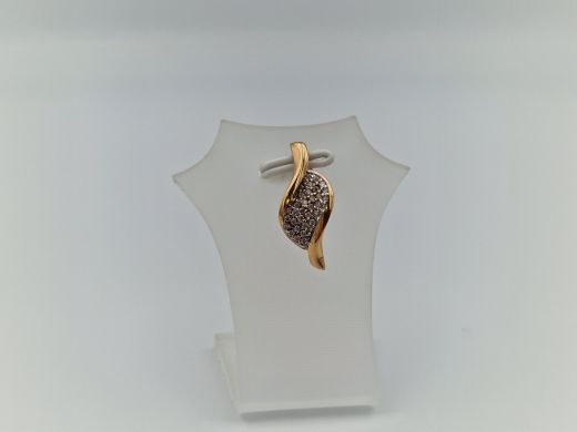 Zelta kulons ar cirkoniju, 1.53 g