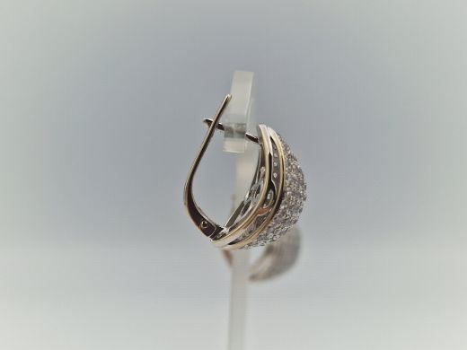 Zelta auskari ar cirkoniju, 7.87 g