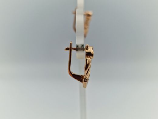 Zelta auskari ar cirkoniju, 2.96 g