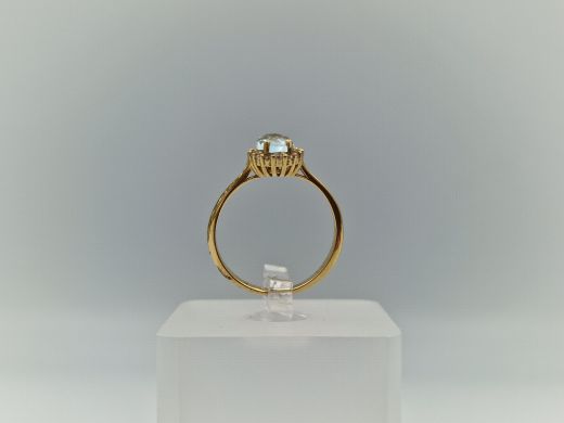 Zelta gredzens ar cirkoniju, 1.94 g