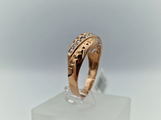 Zelta gredzens ar cirkoniju, 3.45 g, izm. 20.5