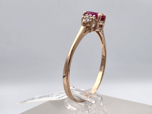 Gold ring, 1.72 g, size 19