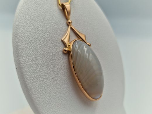 Золотые серьги с цирконом, 2.96 г