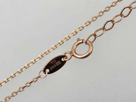 Gold pendant with zircon, 1.88 g, size 45 cm