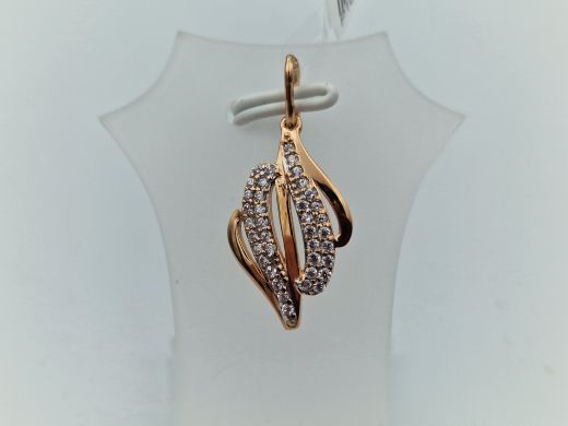 Zelta kulons ar cirkoniju, 1.49 g