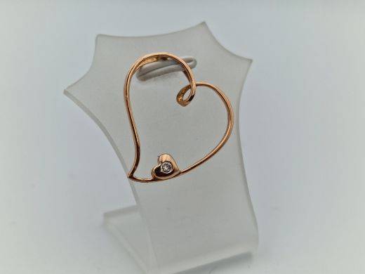 Zelta kulons ar cirkoniju, 1.23 g