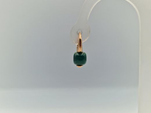 Zelta auskari ar halcedonu, 2.71 g