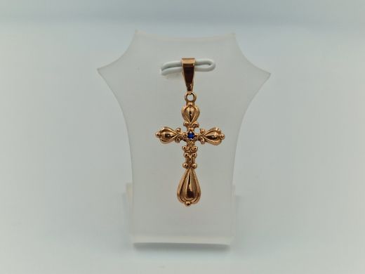 Золотой кулон с цирконом, 1.16 г