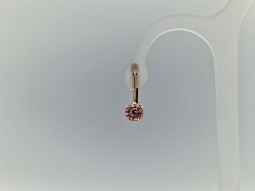 Zelta auskari ar cirkoniju, 2.96 g