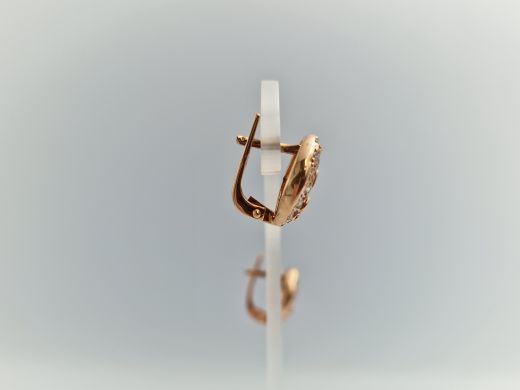 Zelta auskari ar cirkoniju, 4.27 g