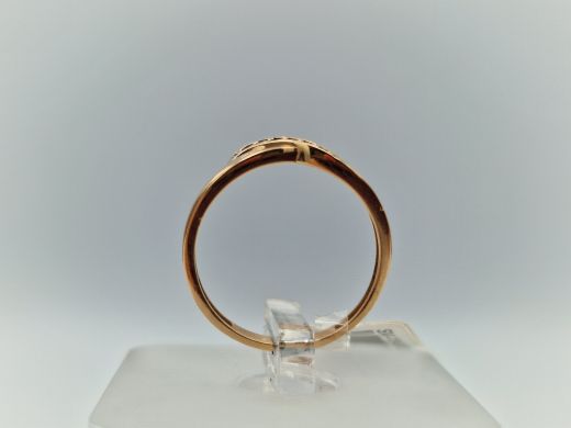 Zelta gredzens ar cirkoniju, 1.53 g, izm. 16.5