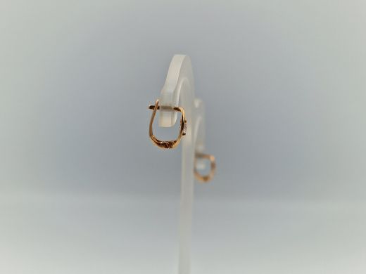 Zelta auskari ar cirkoniju, 0.98 g