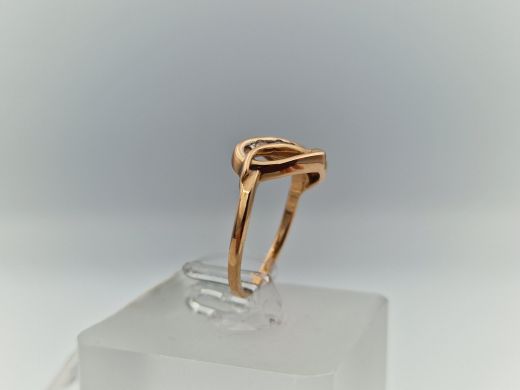 Zelta gredzens ar cirkoniju, 2.36 g, izm. 16.5