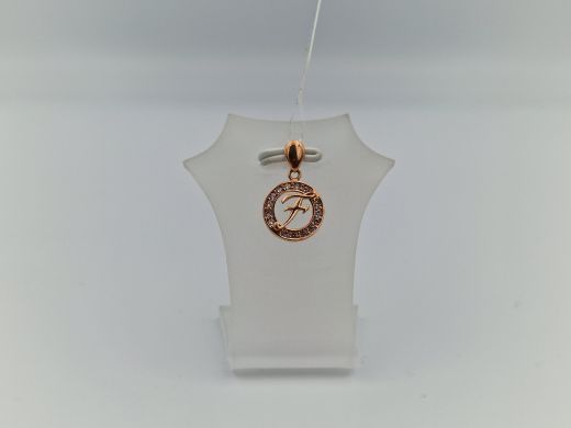 Zelta kulons ar cirkoniju, 0.87 g