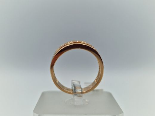 Zelta gredzens ar cirkoniju, 4.17 g, izm. 17.5