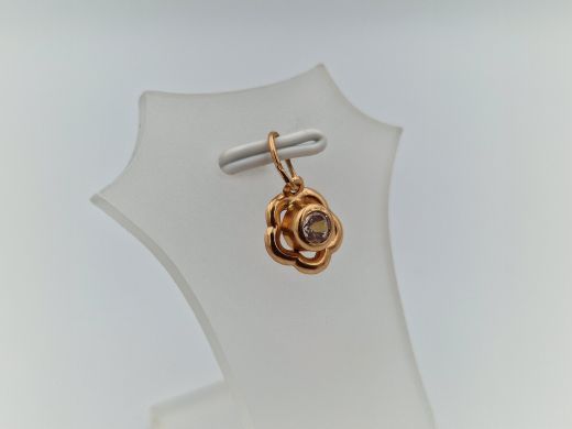 Zelta kulons ar cirkoniju, 0.48 g