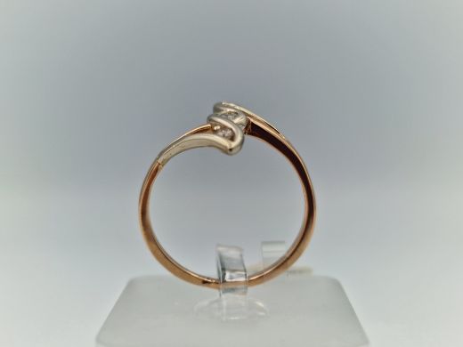 Zelta gredzens ar cirkoniju, 2.7 g, izm. 18.8