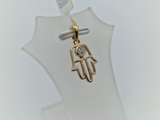 Zelta kulons ar briljantiem, 0.97 g