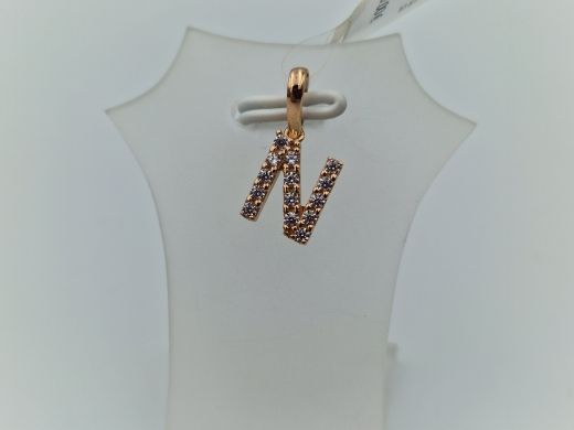 Zelta kulons ar cirkoniju, 0.95 g