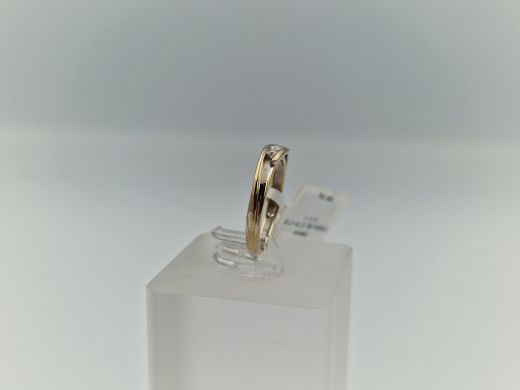 Zelta gredzens ar briljantu, 1.94 g, izm. 15.5