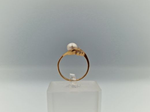 Zelta gredzens ar cirkoniju, 1.87 g, izm. 17.5