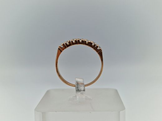 Zelta gredzens ar cirkoniju, 1.34 g, izm. 17.2