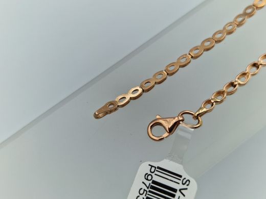 Zelta rokassprādze ar cirkoniju, 5.39 g, izm. 19.5