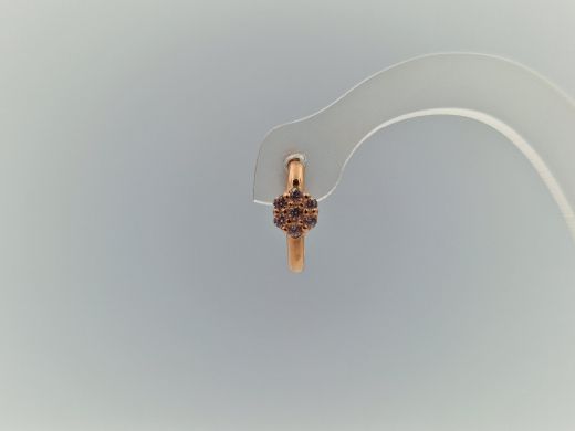 Zelta auskari ar cirkoniju, 1.12 g