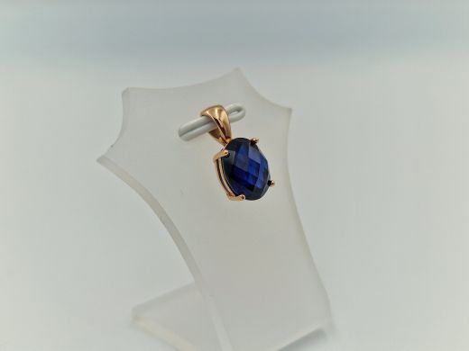 Золотой кулон с сапфиром, 1.59 г
